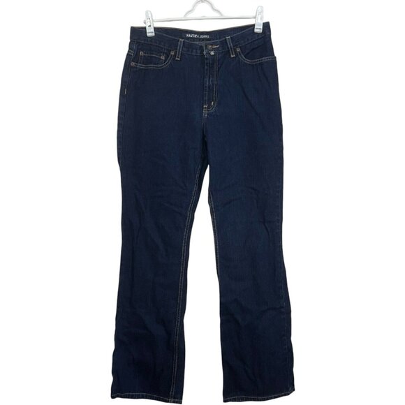VTG NAUTICA Womens Dark Wash Boot Cut Blue Jeans Size 12x32 Inseam Style 13P438 - Picture 1 of 6